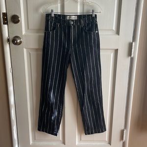Reformation pinstripe jeans